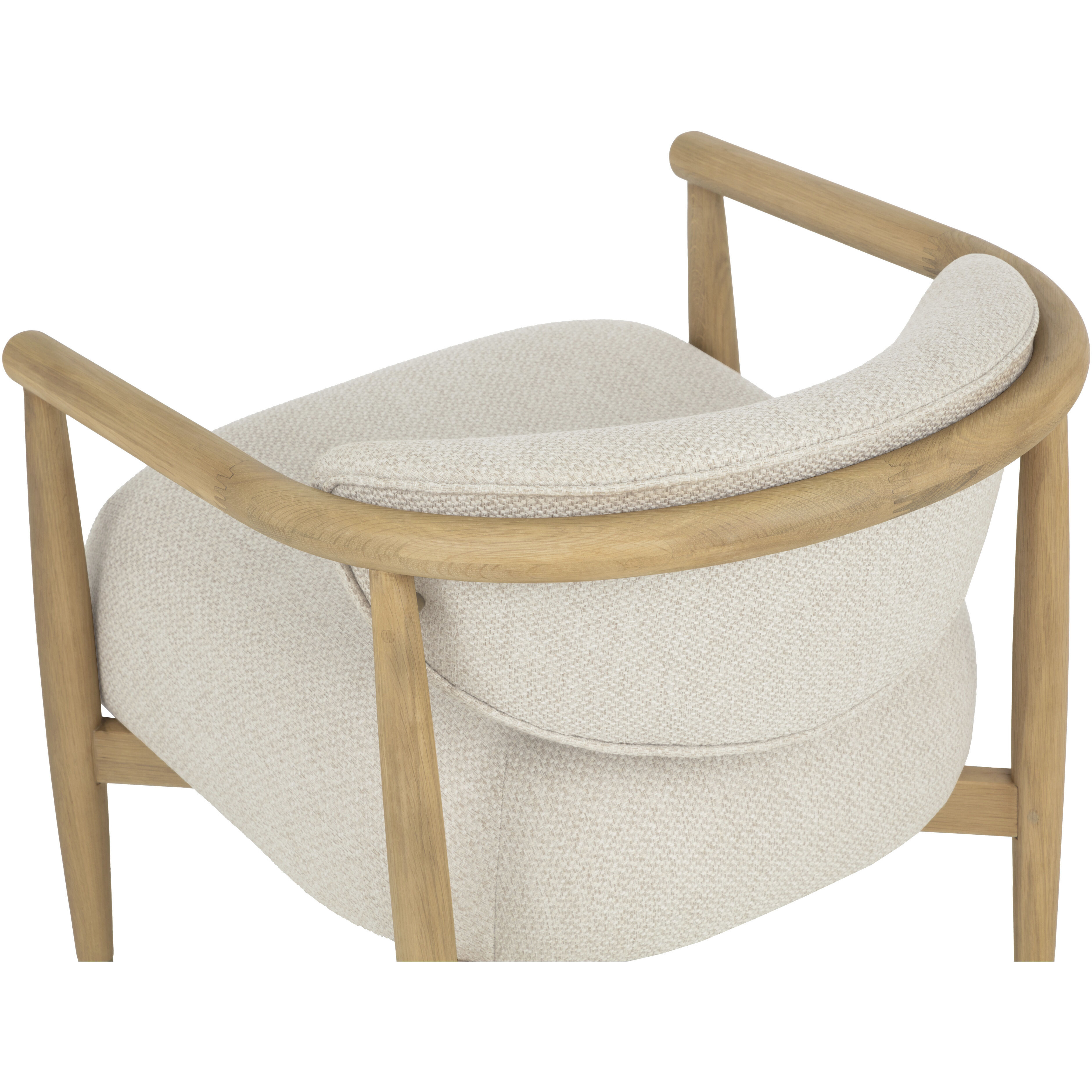 Sigrid Light Oak / Monument Oatmeal Lounge Chair